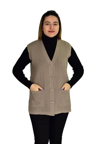 Çalıkuşu Knitwear Women's Vest - Pockets, Model Bgl-st03343