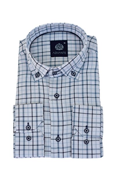 ADVANTE Чоловіча класична сорочка з довгими рукавами в клітинку BGL-ST03505