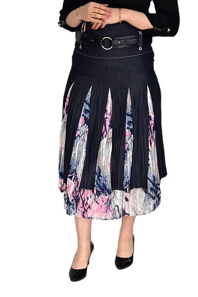 ESTİ Γυναικεία Φούστα Chiffon Tassel Kraş NS-21982