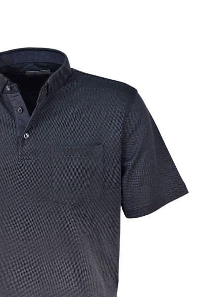 Raymons Tricou cu buzunar jacquard cu guler cămașă pentru bărbați R7710 BGL-ST03773