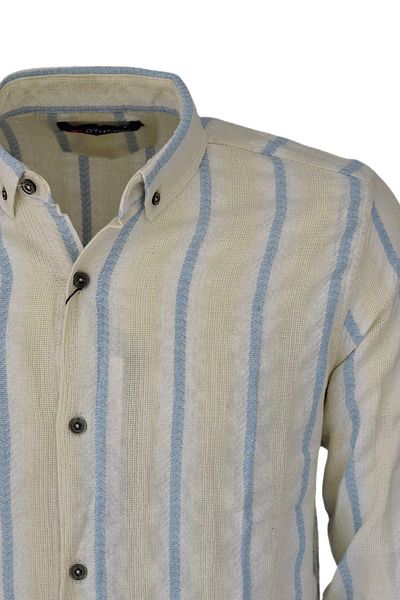 DYNAMO Men's Cotton Summer Long Sleeve Shirt 9629 BGL-ST03735