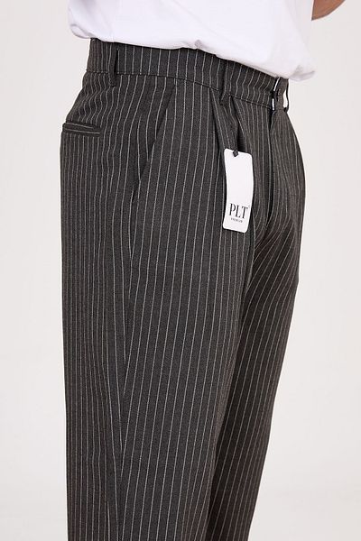 Tarz Cool Thin Striped Baggy Fabric Pants