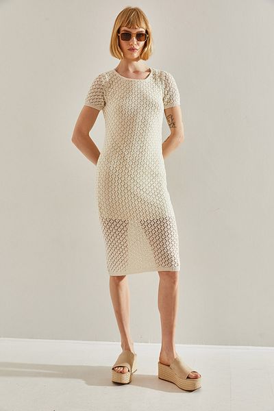 Bianco Lucci Openwork Women's Dress - Lined, Model No:20246121