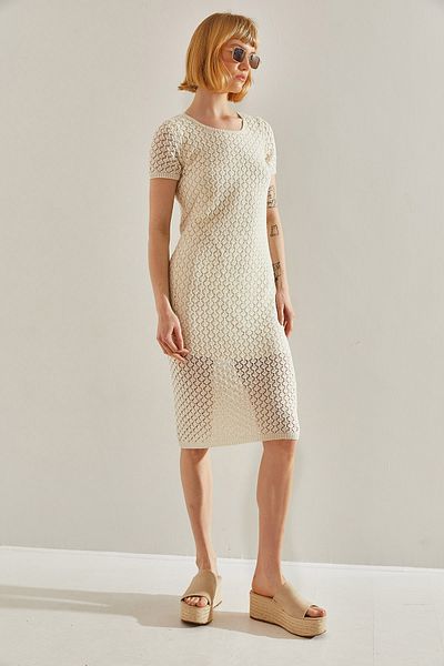Bianco Lucci Openwork Women's Dress - Lined, Model No:20246121