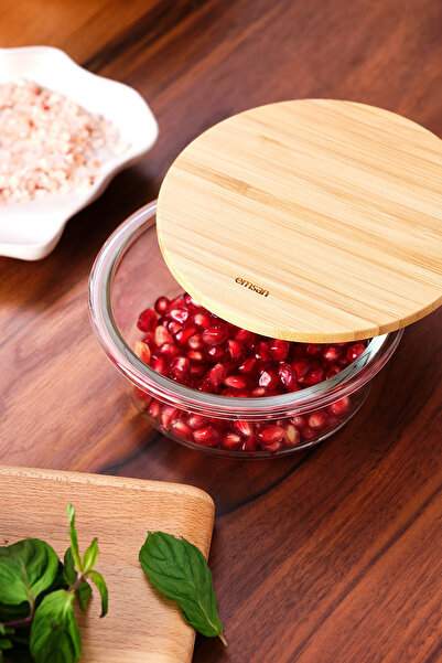 Emsan 400 ml Natural Borosilicate Storage Container