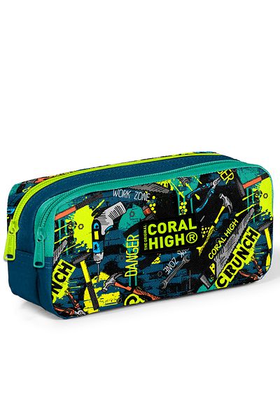Coral High Kids Nefti Black Repair Set Μοτίβο τσάντα στυλό δύο τμημάτων 22163