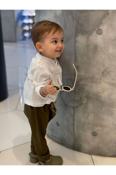 bohemiankids baby wear Şile Brown Lower Upper Set