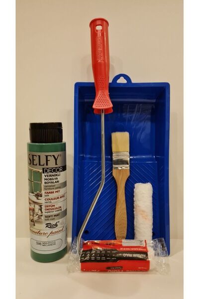 Rich Selfy Decor 500 Cc (750 Gr) Mikanos Yeşili Kendinden Vernikli Dolap Boya...