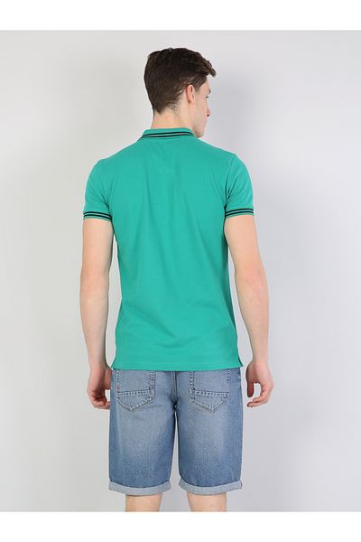 Colin's Slim Fit Polo Collar Ανδρικό κοντομάνικο πράσινο polo Cl1040747