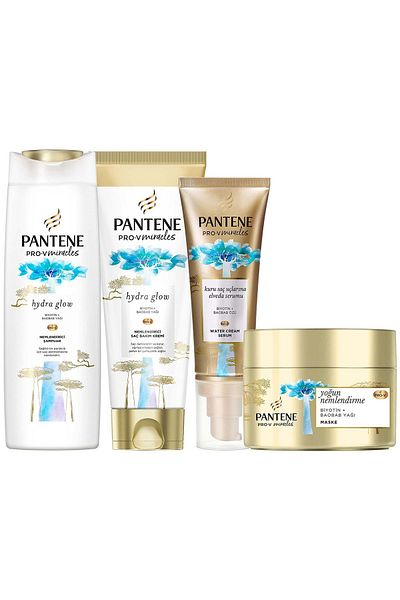 Pantene Hydra Glow Mask+Serum+Cream+Shampoo