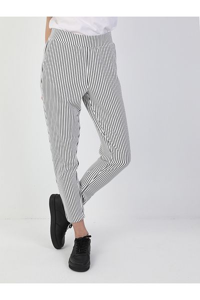 Colin's Pantaloni de sport albi pentru femei cu talie înaltă, cu croiala normală Cl 1047824