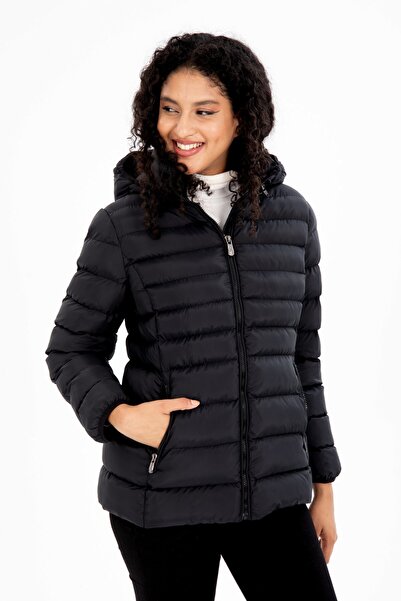 G-FOX Women's Short Detachable Hooded Padded Sports Puffer Jacket 8638