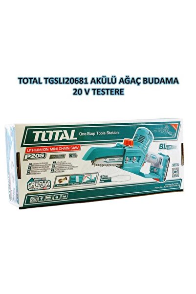 TOTAL Akülü Ağaç Budama Yedek Zincirli 20v Tgslı20681