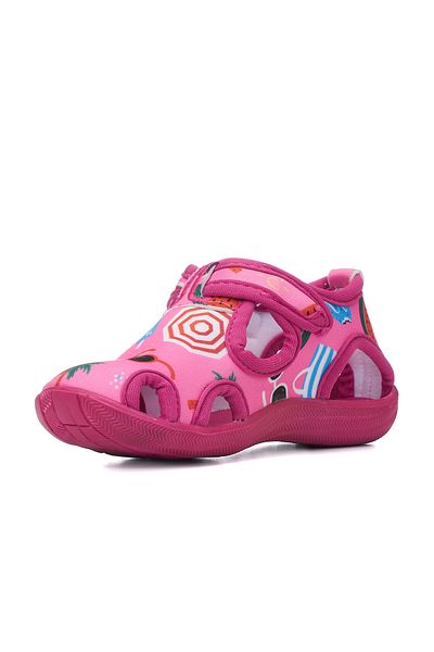 Allyup Unisex Παιδικά Σανδάλια - Aqua Fuchsia, Ευέλικτη Αντιολισθητική Σόλα, Velcro Summer Sea Nursery 141