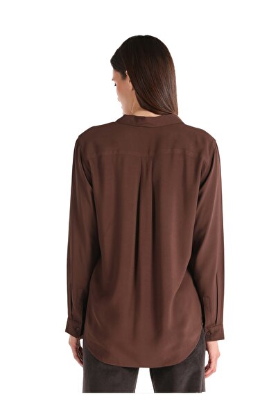 Colin's Women's Long Sleeve Regular Fit Shirt - Brown Cl 1050927