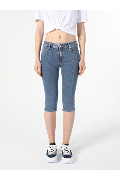 Colin's Orta Bel Super Slim Fit Jean Kadın Jean Şort Cl1054632