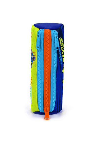 Coral High Kids Highlighter Yellow Saks μοτοσυκλέτα με μοτίβο τριών διαμερισμάτων τσάντα στυλό 22042