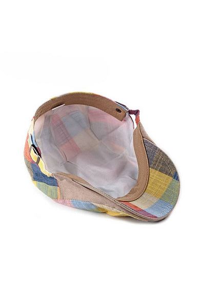 Shopiolog 100% Linen Fabric Summer Sports Model London Men's Cap