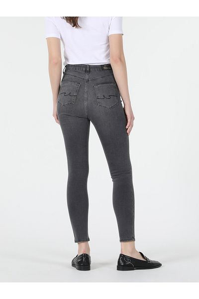 Colin's High Waist and Skinny Leg 760 Diana Gray Jean Trousers - Cl 1057907