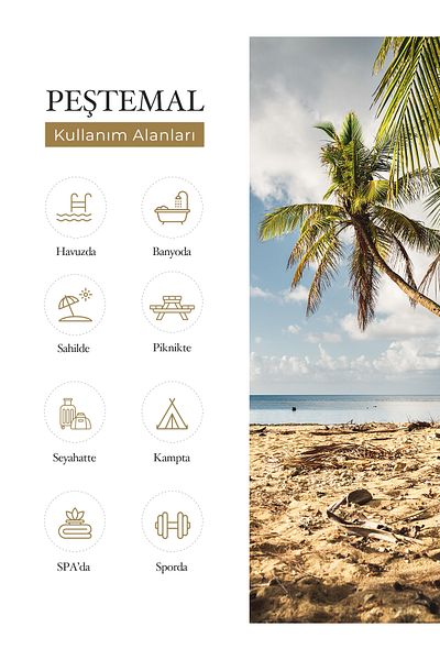Ellia Soft 100% βαμβακερό Peshtemal, Πετσέτα θαλάσσης, Πετσέτα μπάνιου