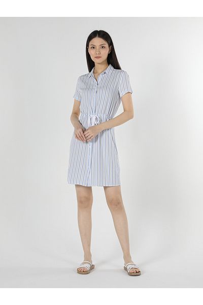 Colin's Rochie de damă cu dungi albastre Regular Fit - Cl 1058858
