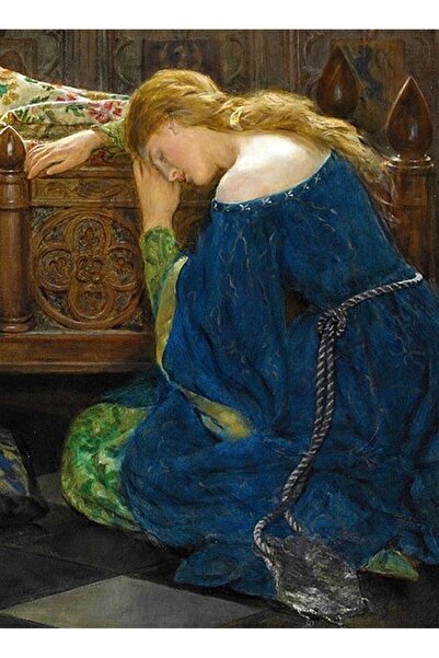 Marcel Kristal Tablo Uyuyan Güzel Marcel Sanat Elmas Mozaik Tablo 36x51cm