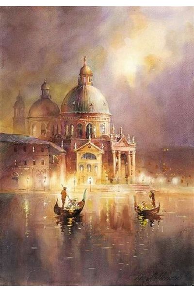 Marcel Kristal Tablo Venice Marcel Art Diamond Mosaic Painting 38x53cm