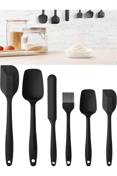 Sihirlicin Çok Amaçlı Yanmaz Yapışmaz Mutfak Pasta Silikon Yumurta Fırçası Ka...