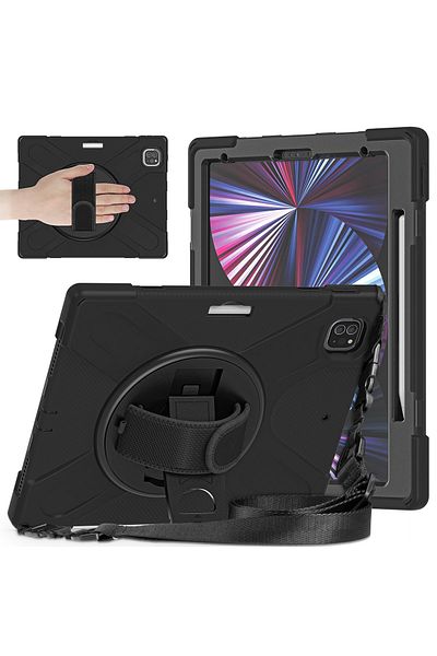 NewFace حافظة رائعة متوافقة مع iPad Pro 12.9 (2021) - أسود317105