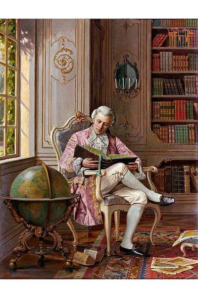 Marcel Kristal Tablo Man Reading a Book Marcel Art Diamond Mosaic Painting 46x61cm