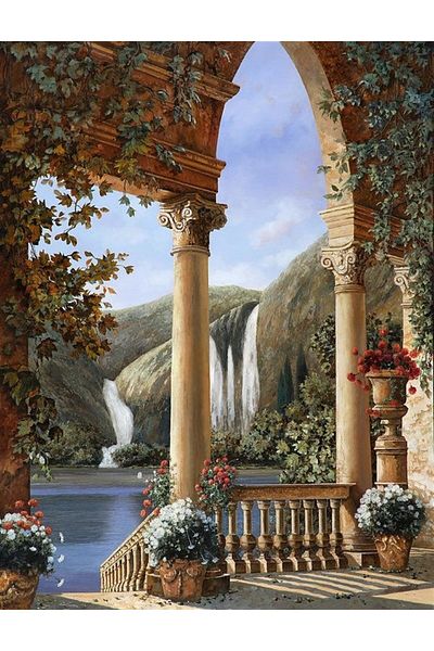 MARCEL SANAT Pixart Art Diamond Painting with Diamond Mosaic - Marble Columns, Turkey 43*56