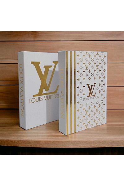 NARİBA LV 2-Piece Decorative Book Box Set