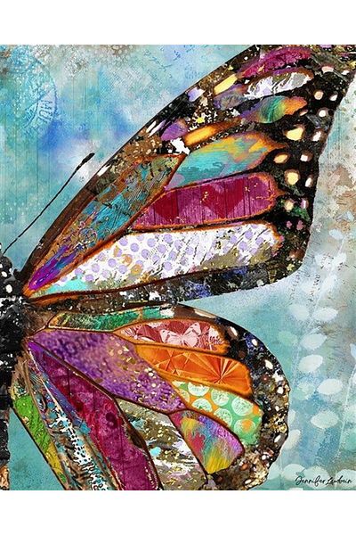 MARCEL SANAT Butterfly Diamond Mosaic Painting 48x61cm