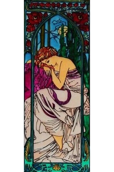 Marcel Kristal Tablo Thoughtful Woman Diamond Mosaic Painting 25x65cm