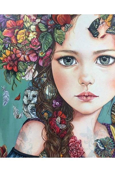 MARCEL SANAT Ivy Diamond Mosaic Painting in My Hair 46x56cm