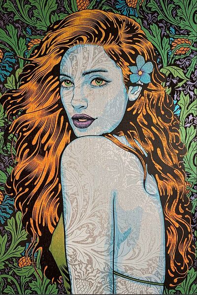 Marcel Kristal Tablo Patterned Woman Marcel Art Diamond Mosaic Painting 43x66cm
