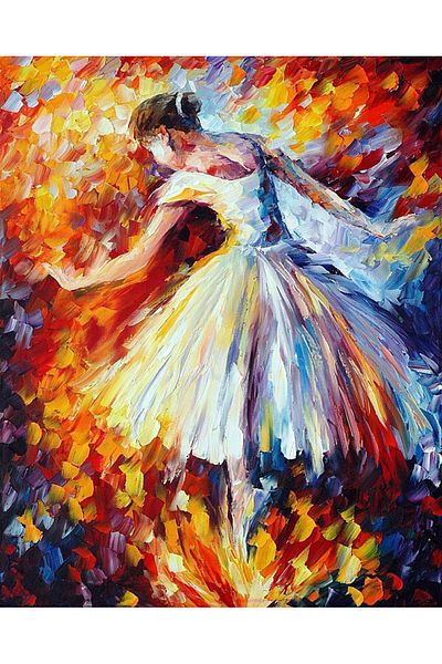 MARCEL SANAT Leonid Afremov Ballerina Diamond Mosaic Painting 40x50cm