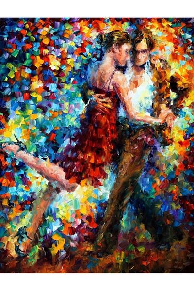 MARCEL SANAT Leonid Afremov Love And Tango Diamond Mosaic Painting 40x53cm