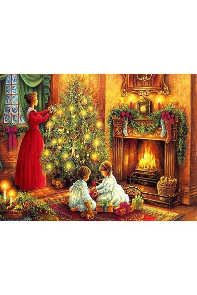MARCEL SANAT Diamond Mosaic Painting for Mother and Babies at Christmas 81x61cm