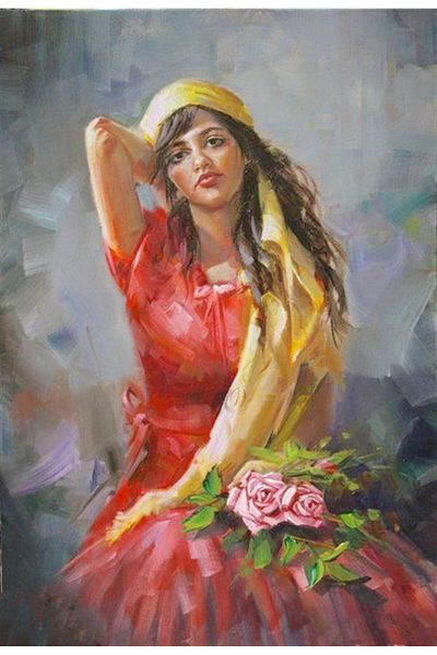 MARCEL SANAT 41x58cm Spanish Gypsy Diamond Mosaic Painting