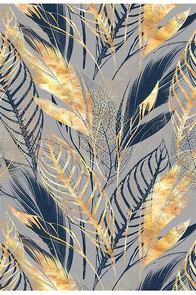 Marcel Kristal Tablo Leaf Pattern Marcel Art Diamond Mosaic Painting 48x71cm