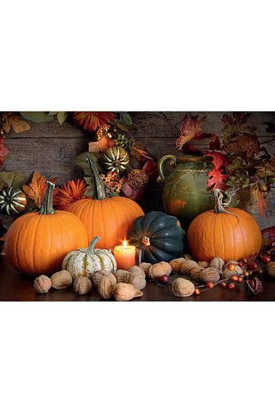 Marcel Kristal Tablo Pumpkins And Walnuts Marcel Art Diamond Mosaic Painting 86x58cm