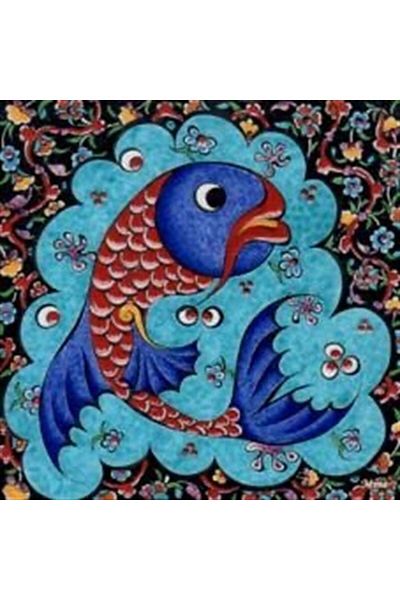 MARCEL SANAT Ottoman Palace Tile Diamond Mosaic Painting 50x50