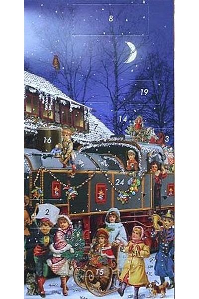 Marcel Kristal Tablo Diamond Mosaic Painting Journey with the Christmas Train 36x69 cm