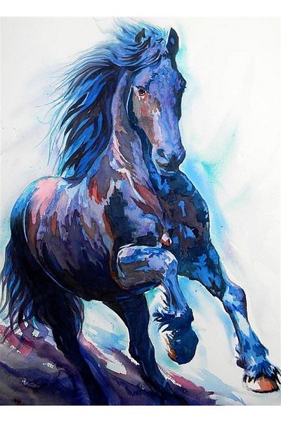 MARCEL SANAT Horse Portrait Diamond Mosaic Painting 36X51 cm