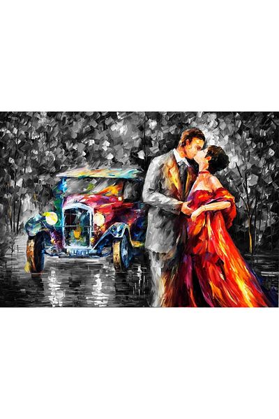 MARCEL SANAT Leonid Afremov - Love in Paris Painting with Diamond Mosaic 65x45cm