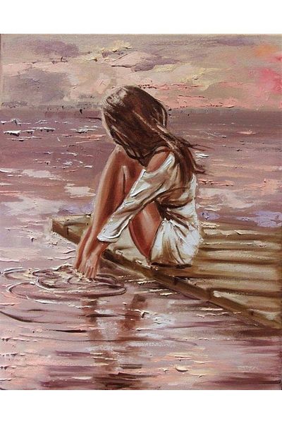Marcel Kristal Tablo Modern Girl Painting Marcel Art Diamond Mosaic Painting 51x64cm