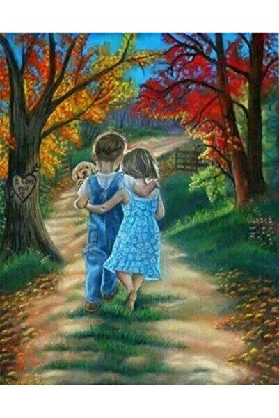 Marcel Kristal Tablo ثلاثة أصدقاء مارسيل الفن الماس الفسيفساء اللوحة 41x51 سم