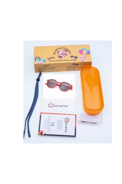 By Donetto New Unisex 3-9 Years Polarized Red Children's Sunglasses