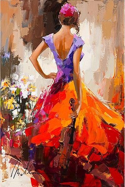 MARCEL SANAT Spanish Girl Pixart Art Diamond Mosaic Painting Diamond Turkey 38*58